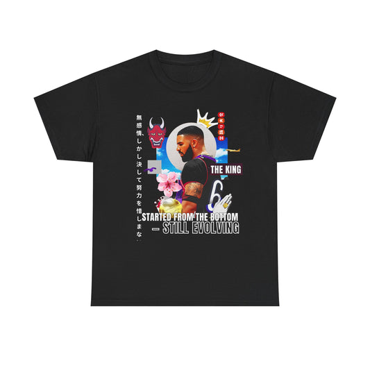 Evolving King T-Shirt, Unisex Heavy Cotton Tee, Graphic Tee for Fans, Streetwear Style, Perfect Gift for Any Occasion