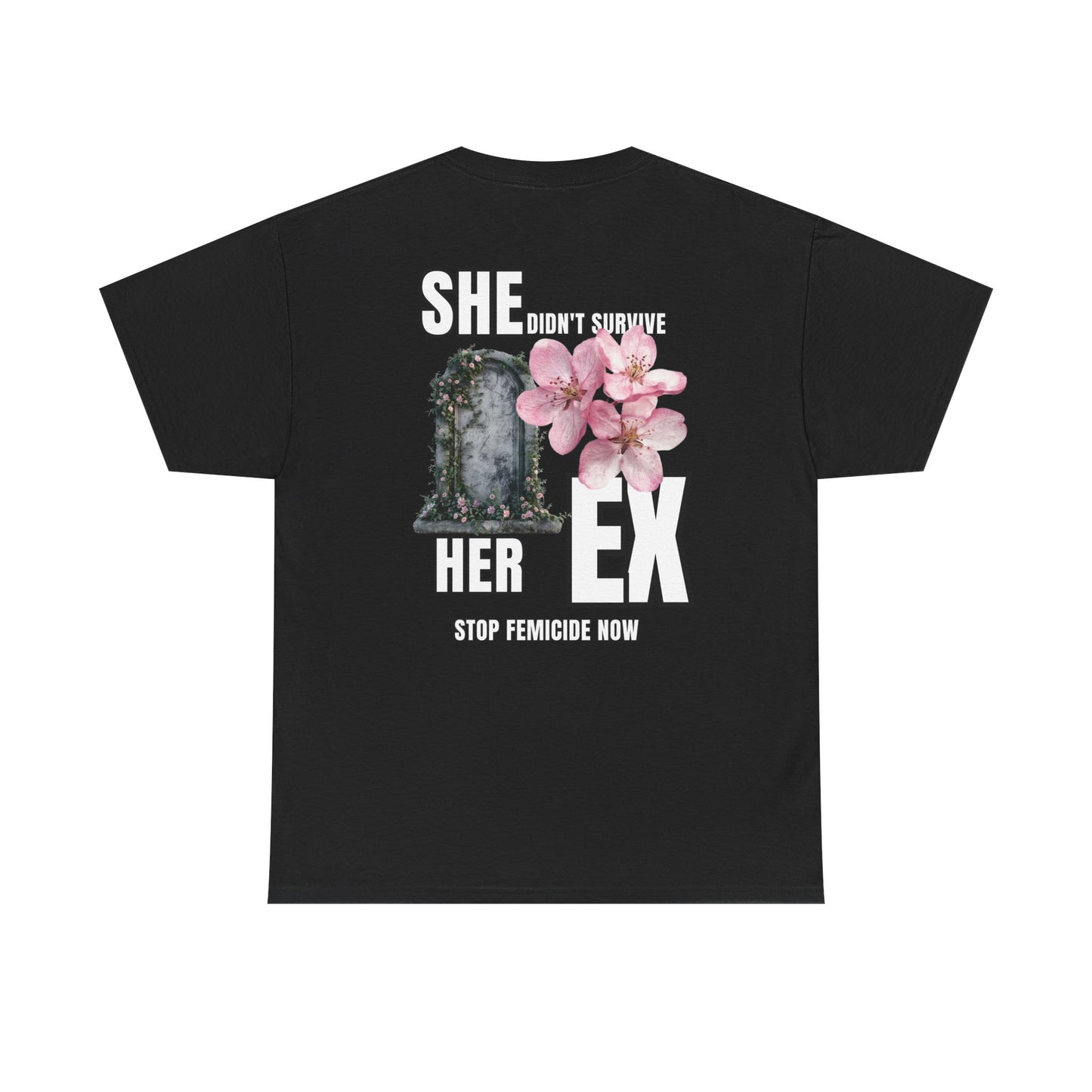 T‑Shirt — "She survived her ex" Floral Tombstone Graphic Tee