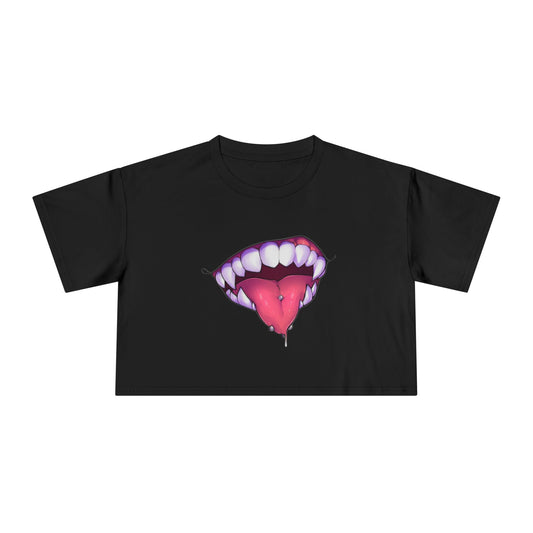 Bold  tongue Women's Crop Tee