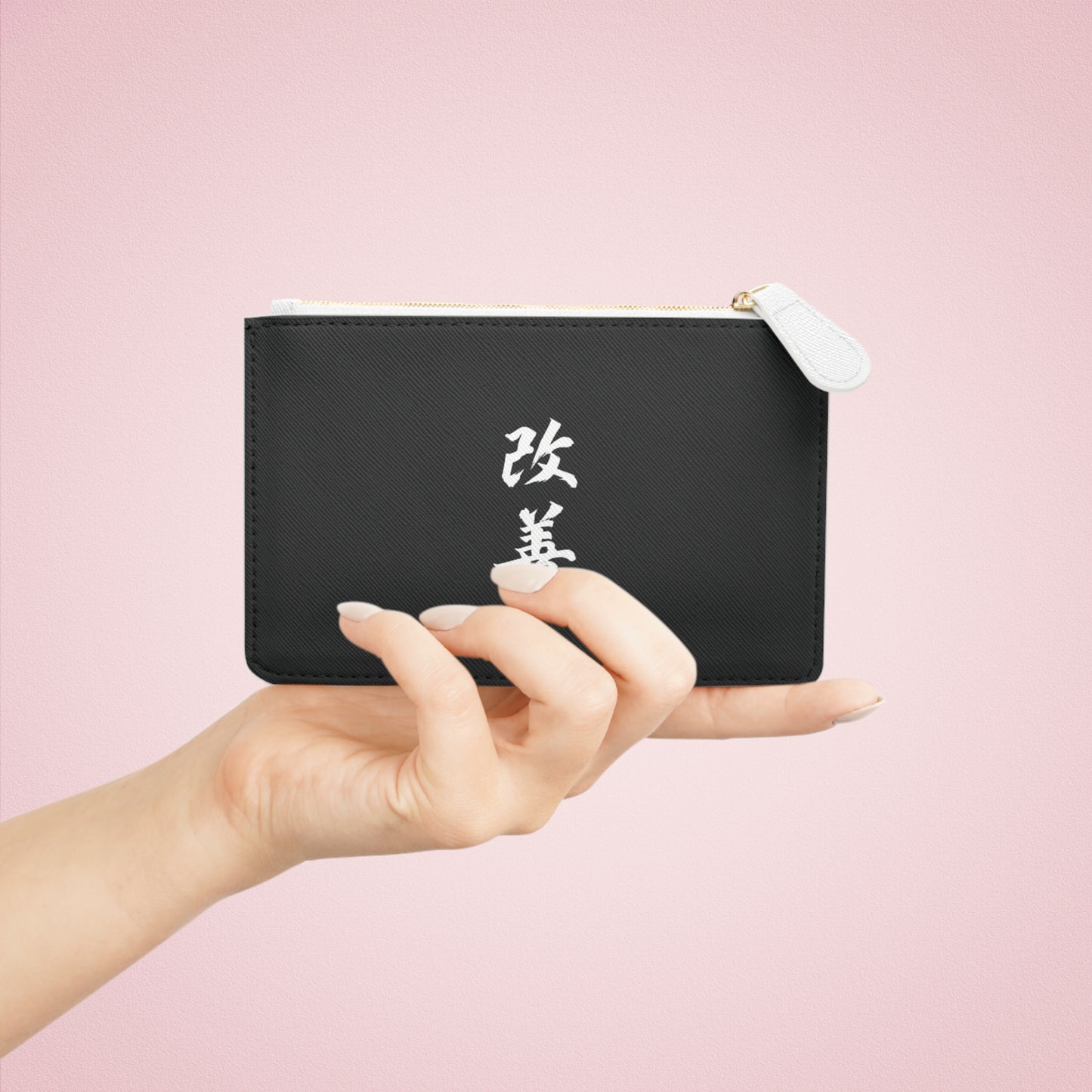 Stylish Mini Clutch Bag with Kaizen Kanji - Perfect for Events & Everyday Use