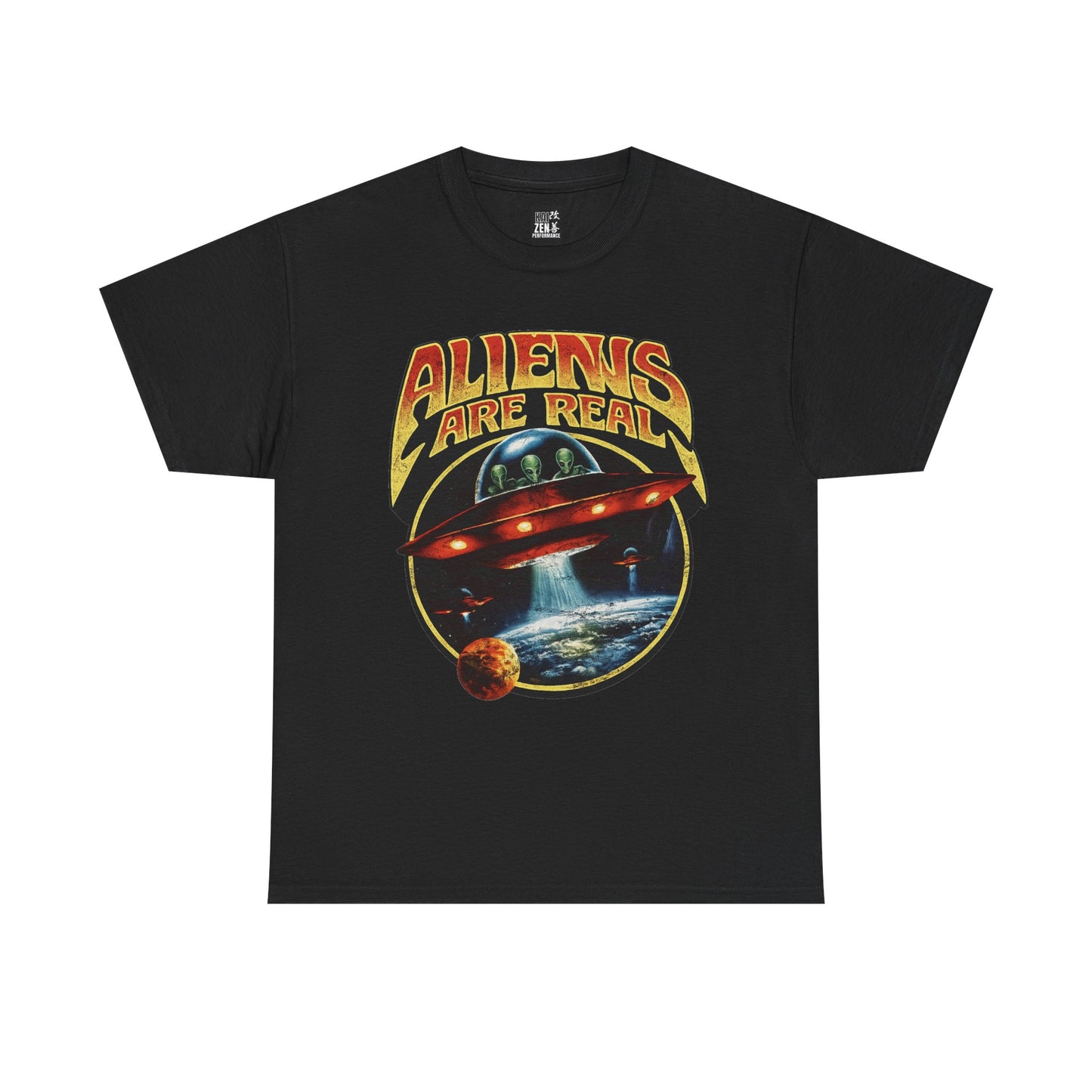 Aliens Are Real Graphic Tee — Vintage UFO Space T‑Shirt