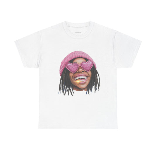 Joyful Hearts Unisex Tee - Fun Gift for Friends, Cute Couple Clothing, Casual Everyday Wear, Birthday Surprise, Festival Outfit