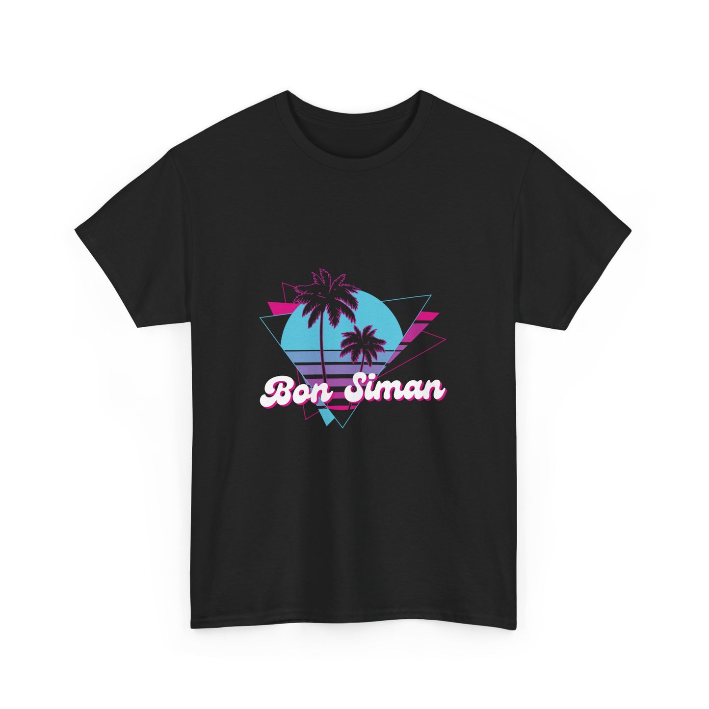 Bon Siman Tropical Palm Trees Unisex Heavy Cotton Tee