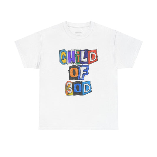 God-Inspired Unisex Heavy Cotton Tee, Faith-Based Apparel, Christian Gift, Spiritual T-Shirt, Everyday Wear, Inspirational Clothing