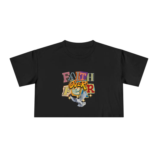 Faith Over Fear Women's Crop Tee |