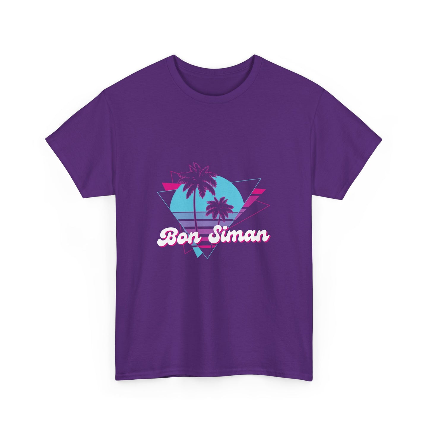 Bon Siman Tropical Palm Trees Unisex Heavy Cotton Tee