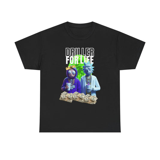 Rick and Morty Driller Fan Portal Unisex Tee