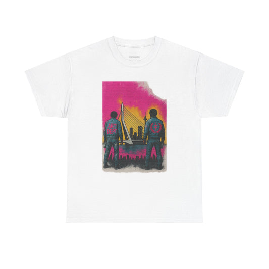 Urban Adventure Unisex Heavy Cotton Tee, Graphic T-Shirt, Street Art Tee, Casual Wear, Gift for Explorers, Travel Enthusiasts