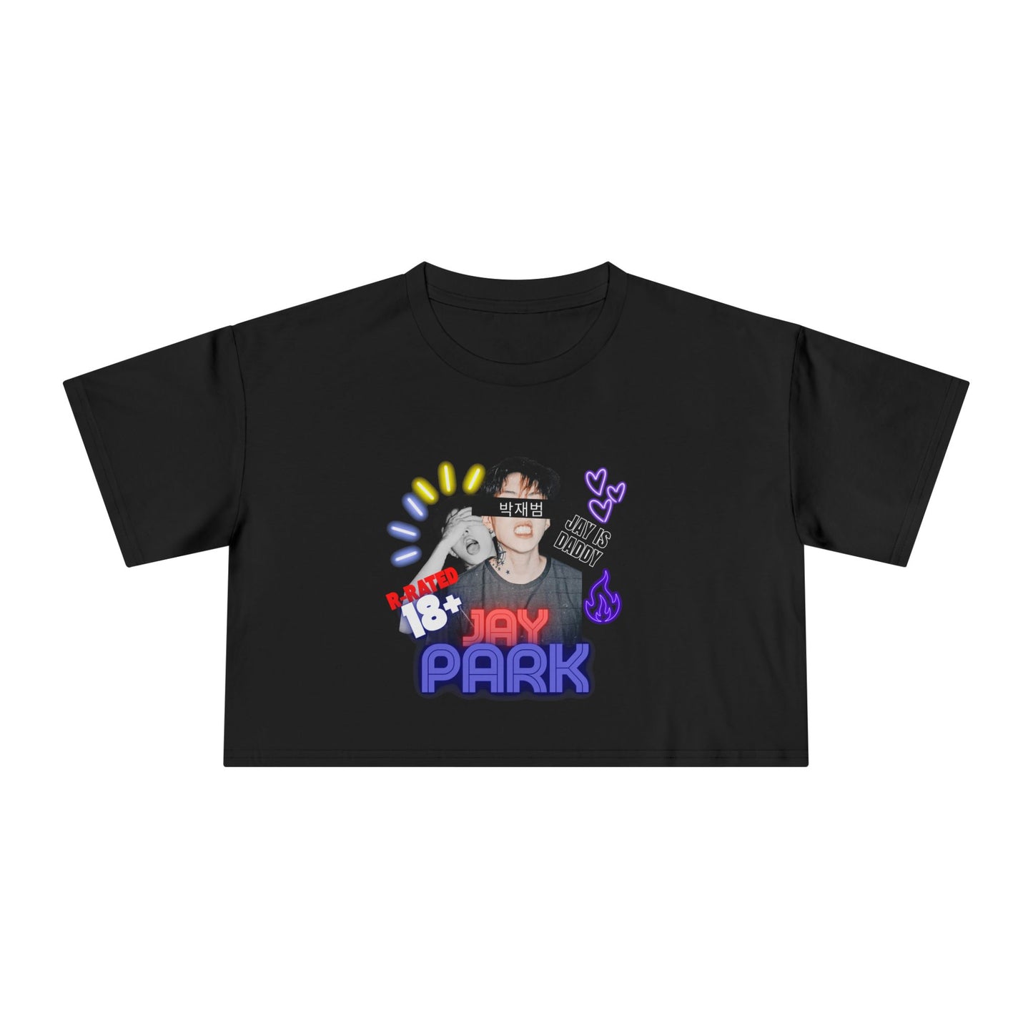 Trendy Women's Crop Tee with Jay Park Design - Perfect for Fans, Casual Wear, Birthdays, Concerts, Festivals