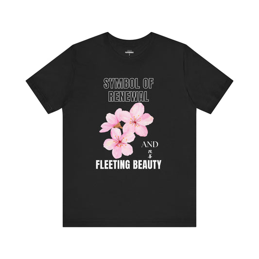 Floral Renewal Tee - Symbol of Renewal and Fleeting Beauty