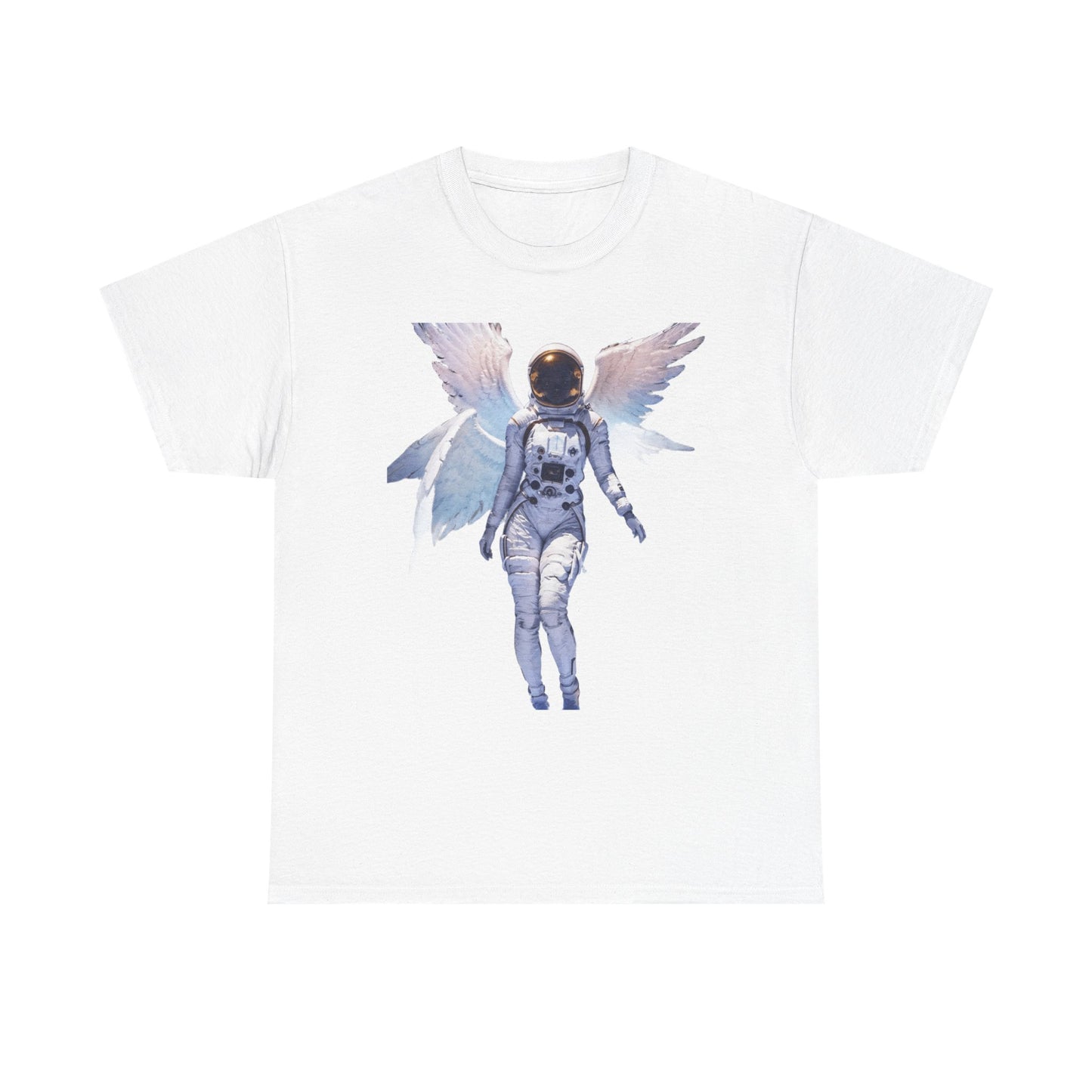 Cosmic Astronaut with wings Unisex Heavy Cotton Tee