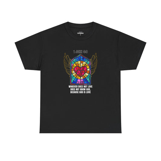 Vibrant  Religion Stained Glass Tee,