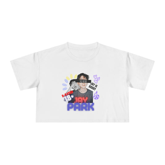 Trendy Women's Crop Tee with Jay Park Design - Perfect for Fans, Casual Wear, Birthdays, Concerts, Festivals