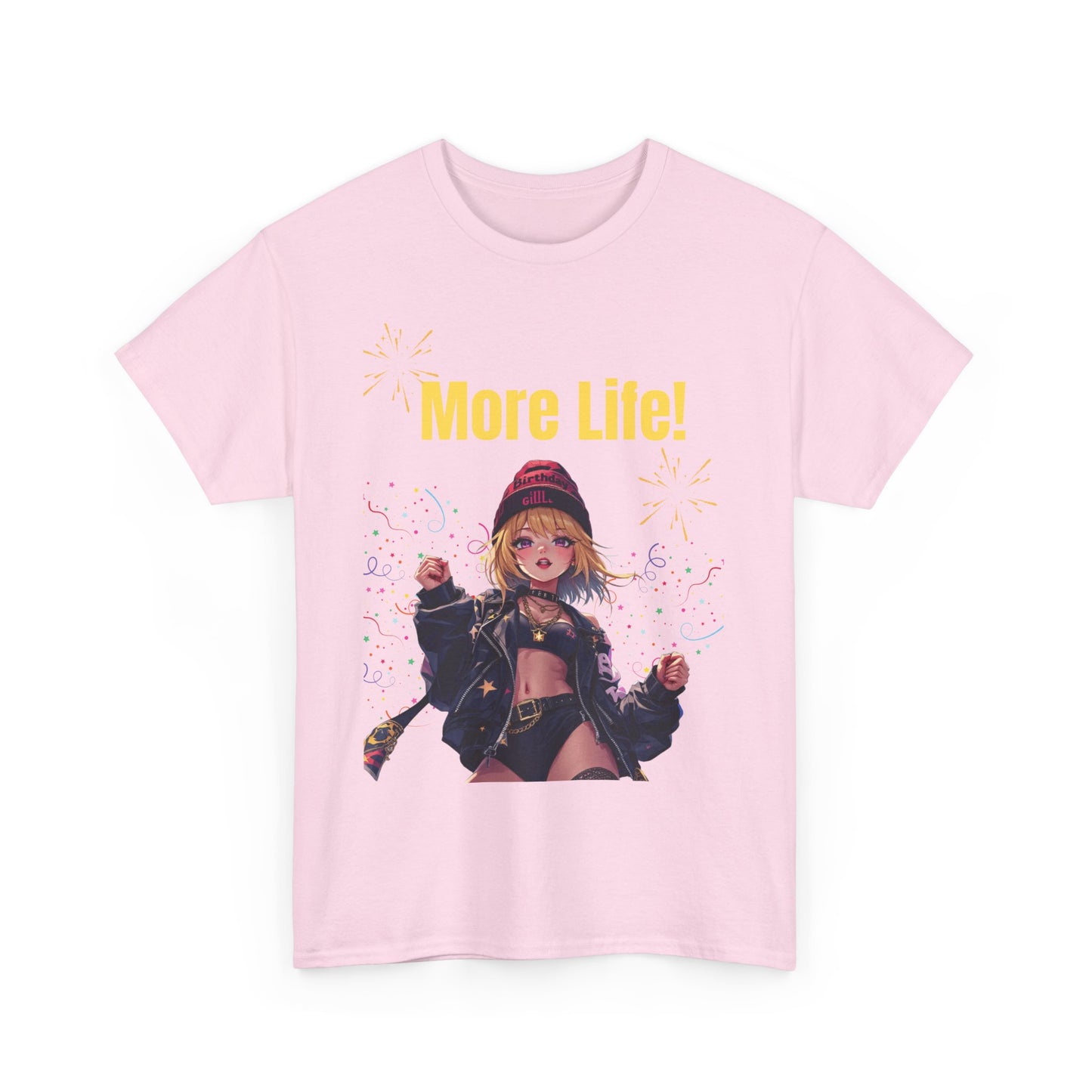 More Life! Unisex Heavy Cotton Tee - Celebratory Graphic T-Shirt for Everyday Wear
