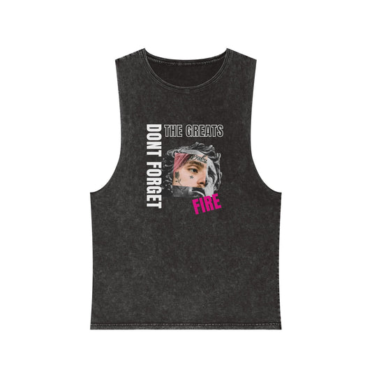 Stonewash Graphic Tank Top the Peep