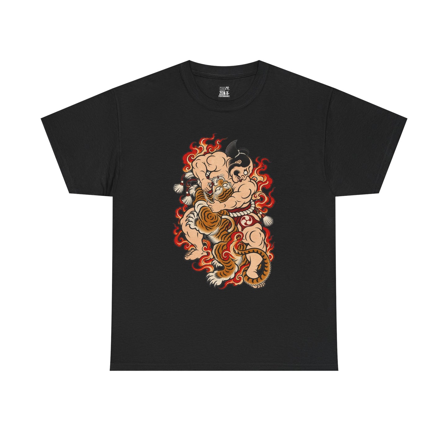Japanese Tiger Demon Sumo Wrestler Graphic Tee