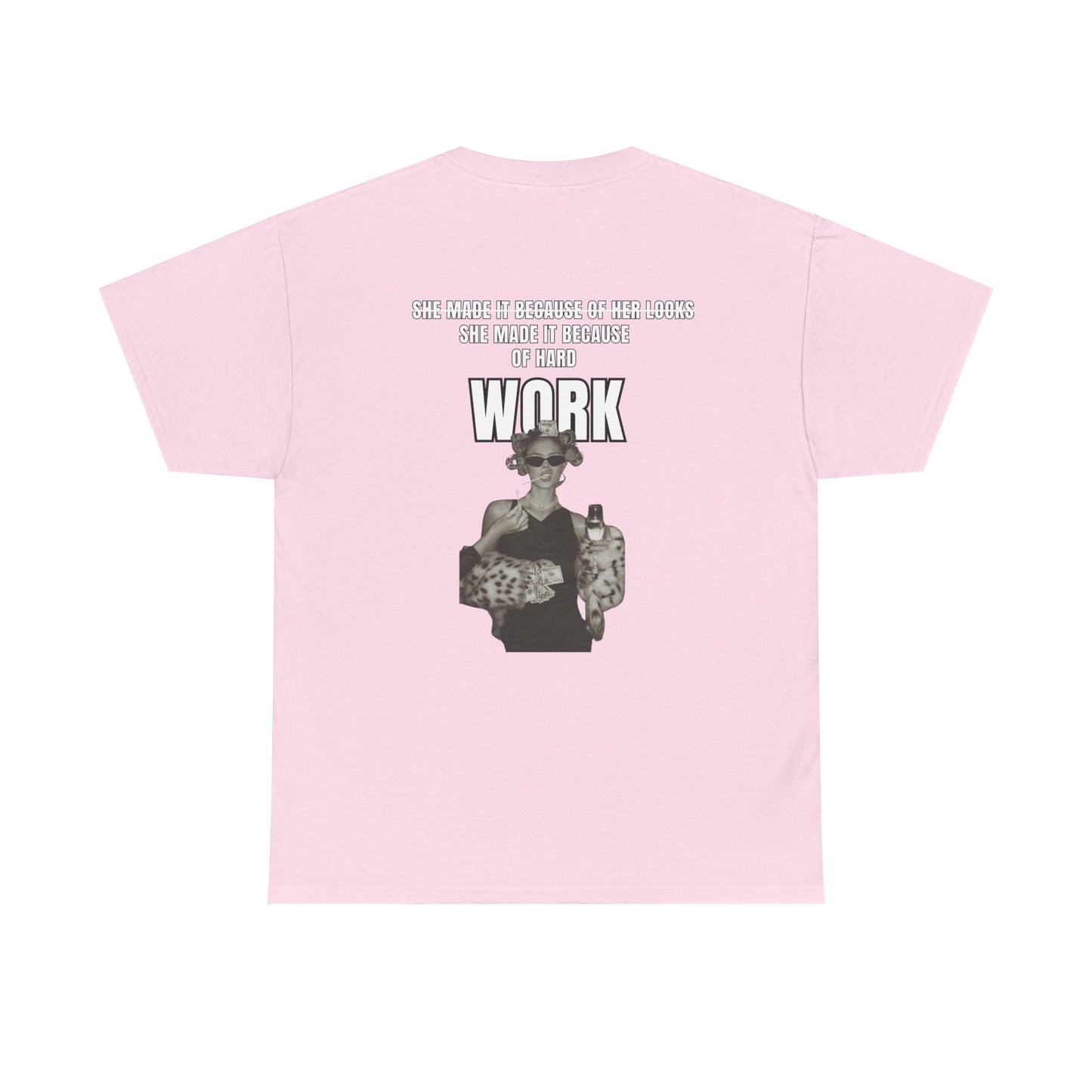 Work Vintage Photo Graphic Tee — Retro Hustle Statement T-Shirt