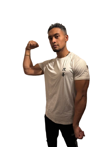 Kaizen- short sleeve muscle T-shirt Light Beige