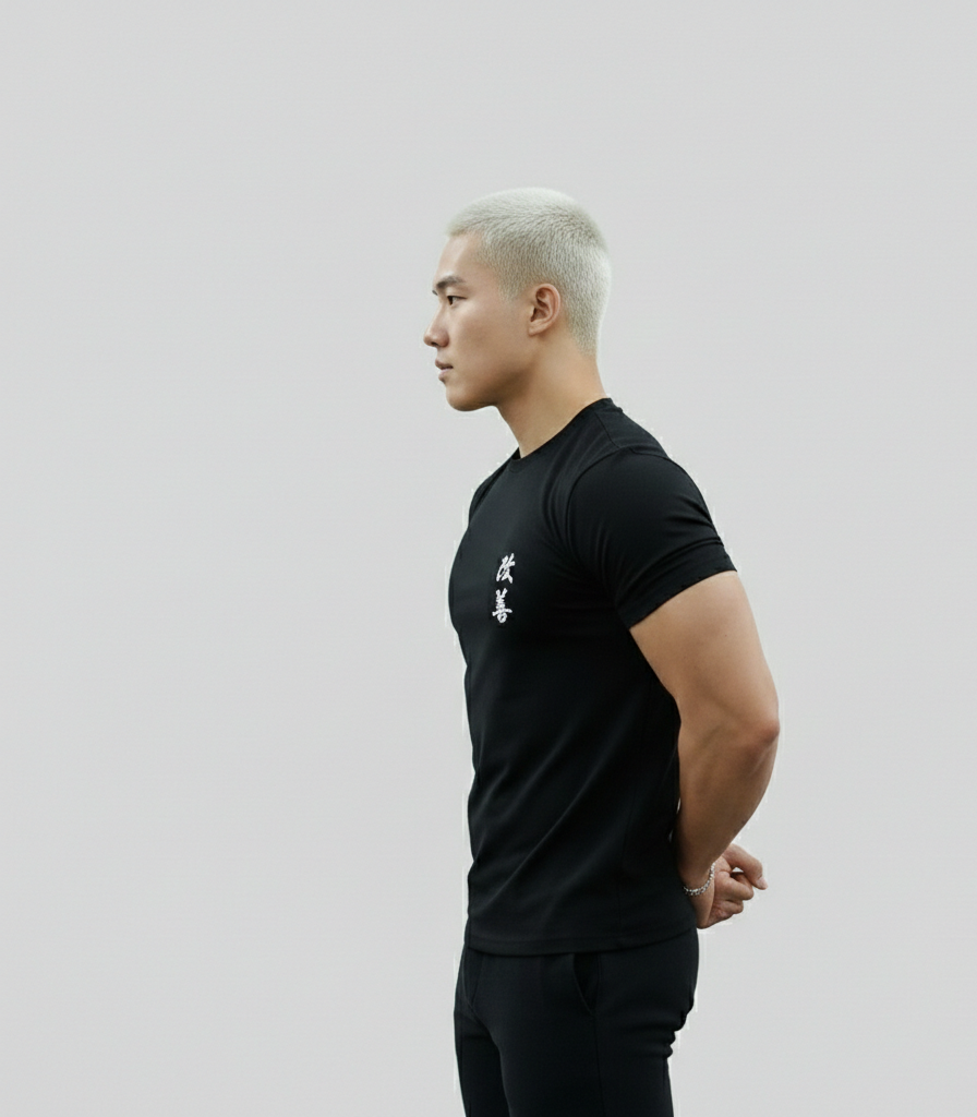 Kaizen noir- short sleeve muscle T-shirt