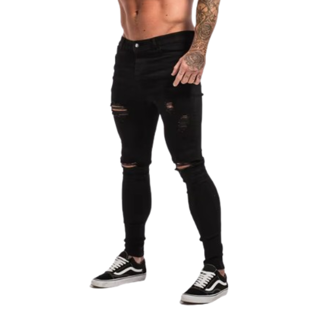 🔥 Men's Classic Stretch Ripped Skinny Jeans 🔥