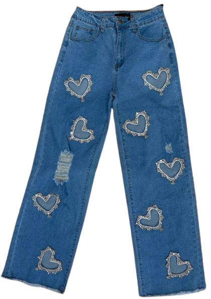 💙 Bold & Beautiful: Heart Cut-Out Denim 💙
