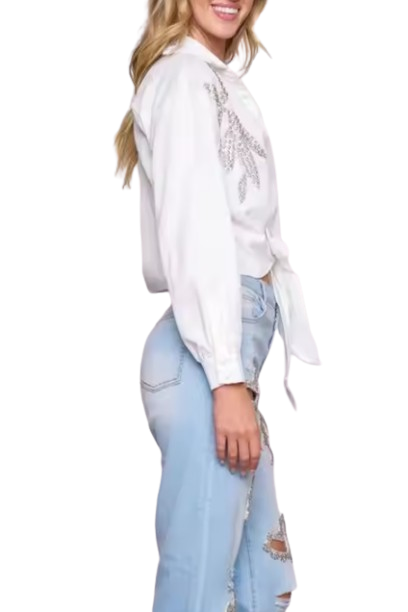 ๐ Bold & Beautiful: Heart Cut-Out Denim ๐