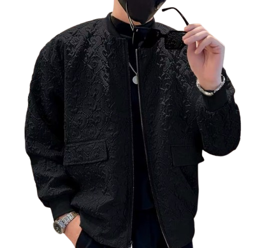 Luxury patern jacket black