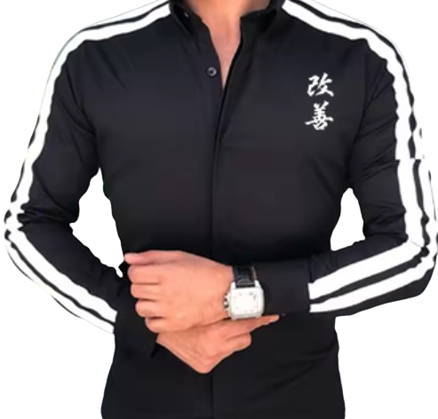 Black Kaizen Performance sportieve overhemd