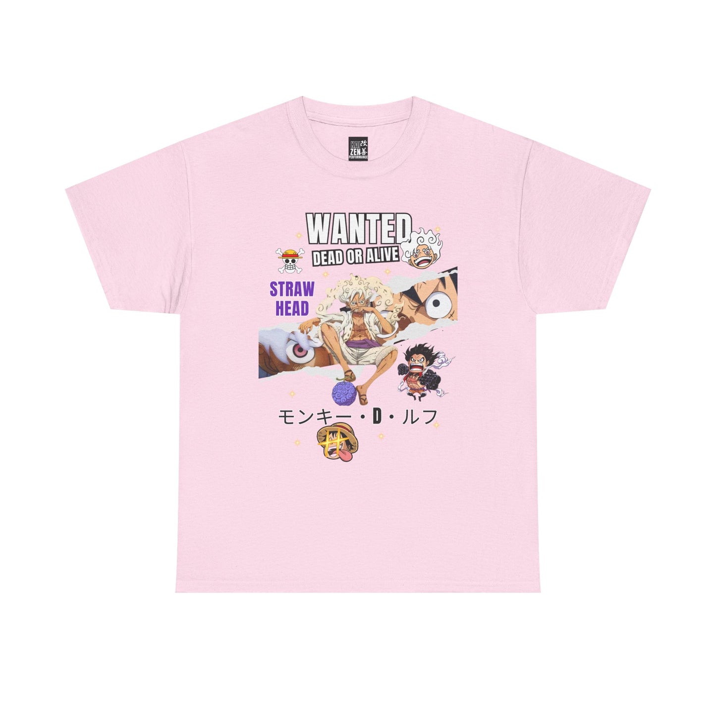 Straw Hat Wanted Poster Tee — Anime Pirate Crew Graphic T-Shirt