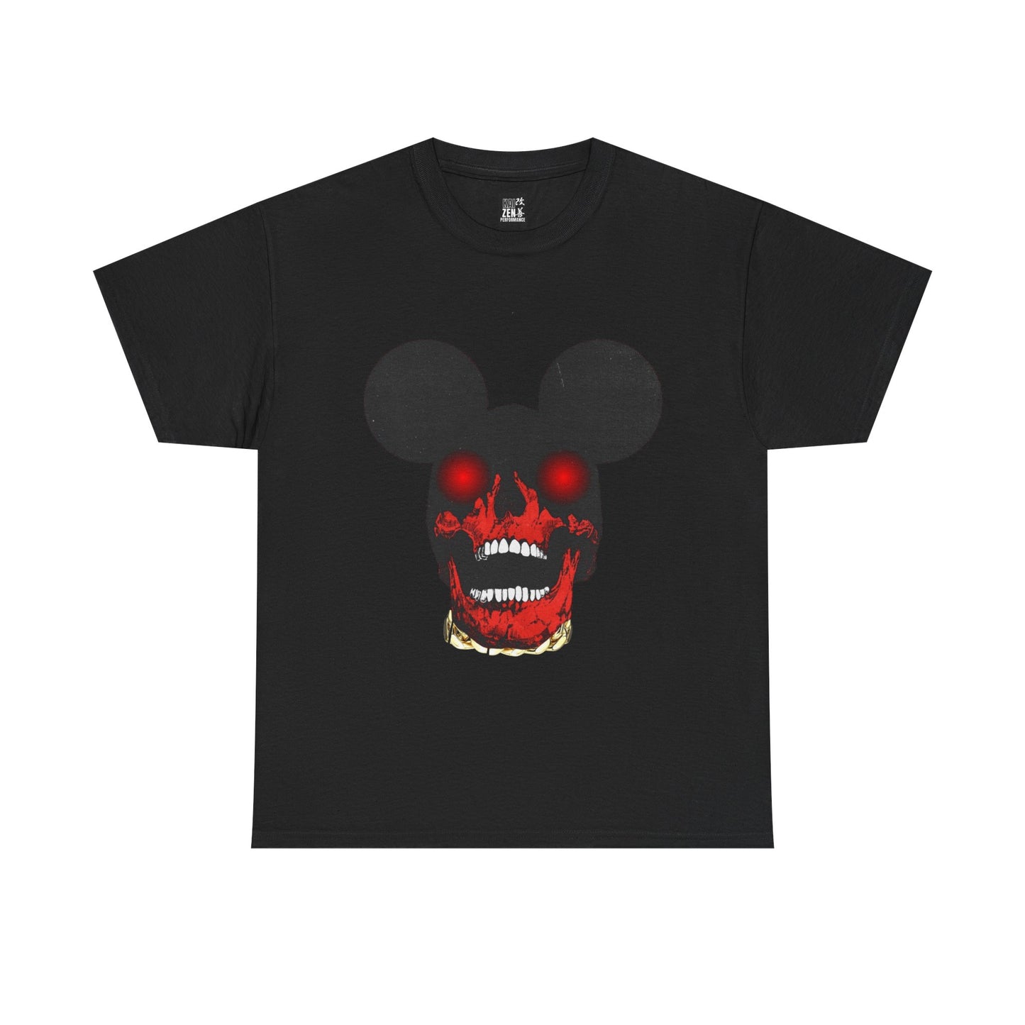 Skull Mouse Horror Tee - Gothic Red Skull T-Shirt
