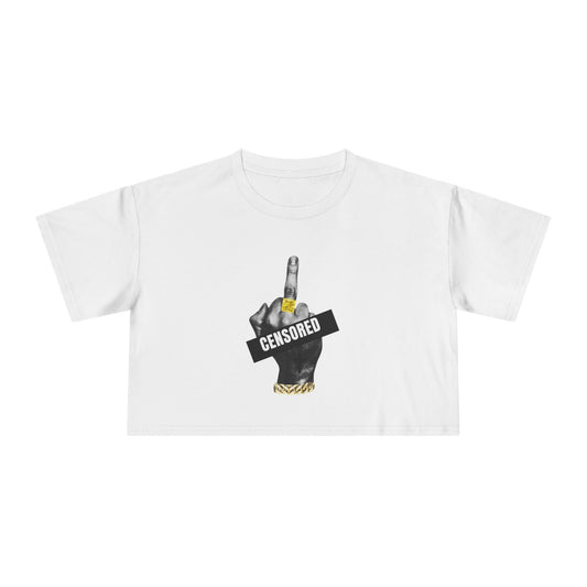 Women's Censored Graphic Crop Tee -