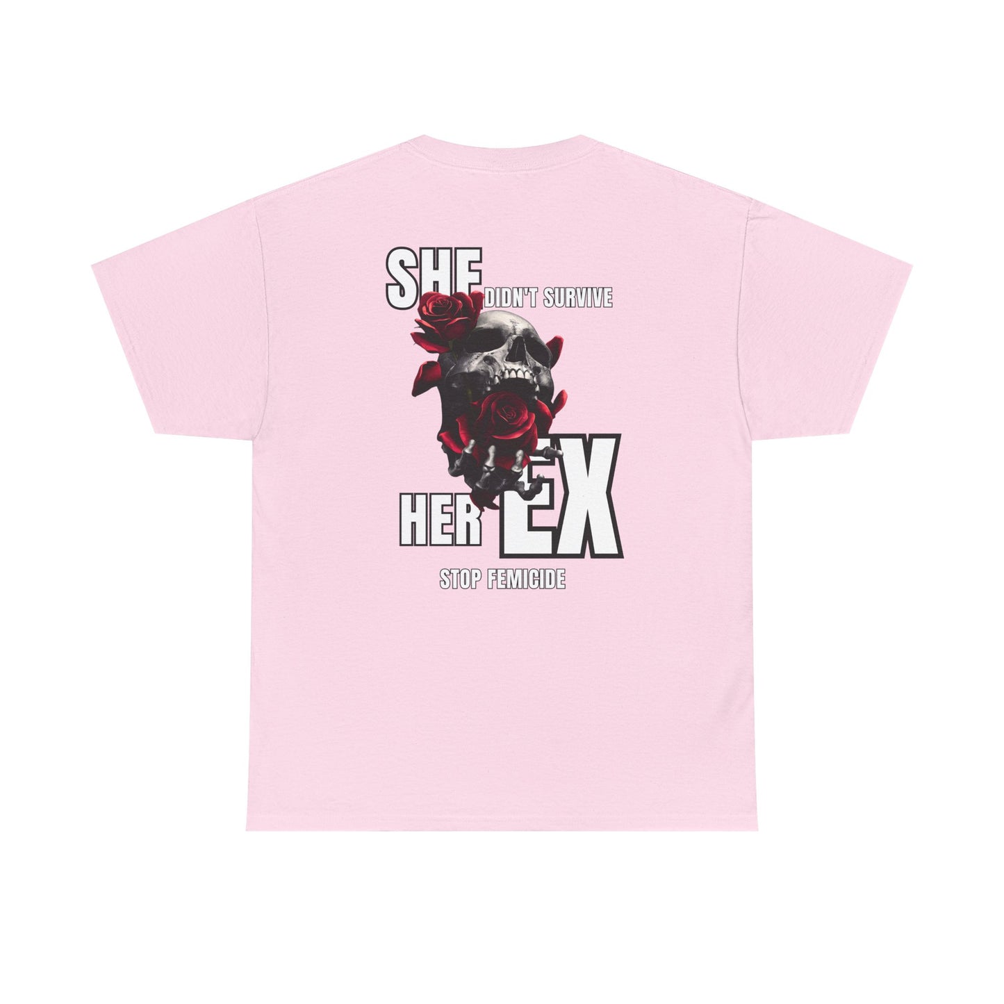 Skull & Rose 'She survived For Her Ex' Graphic Tee