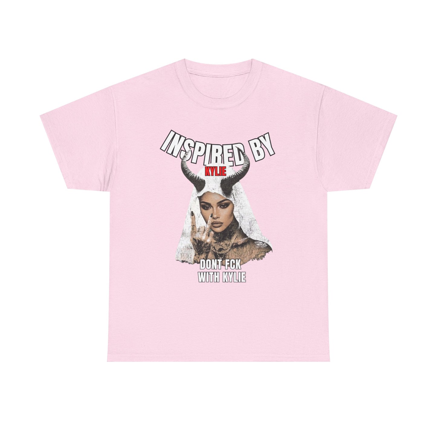 Graphic Tee — "Inspired by the" Horned Portrait Design
