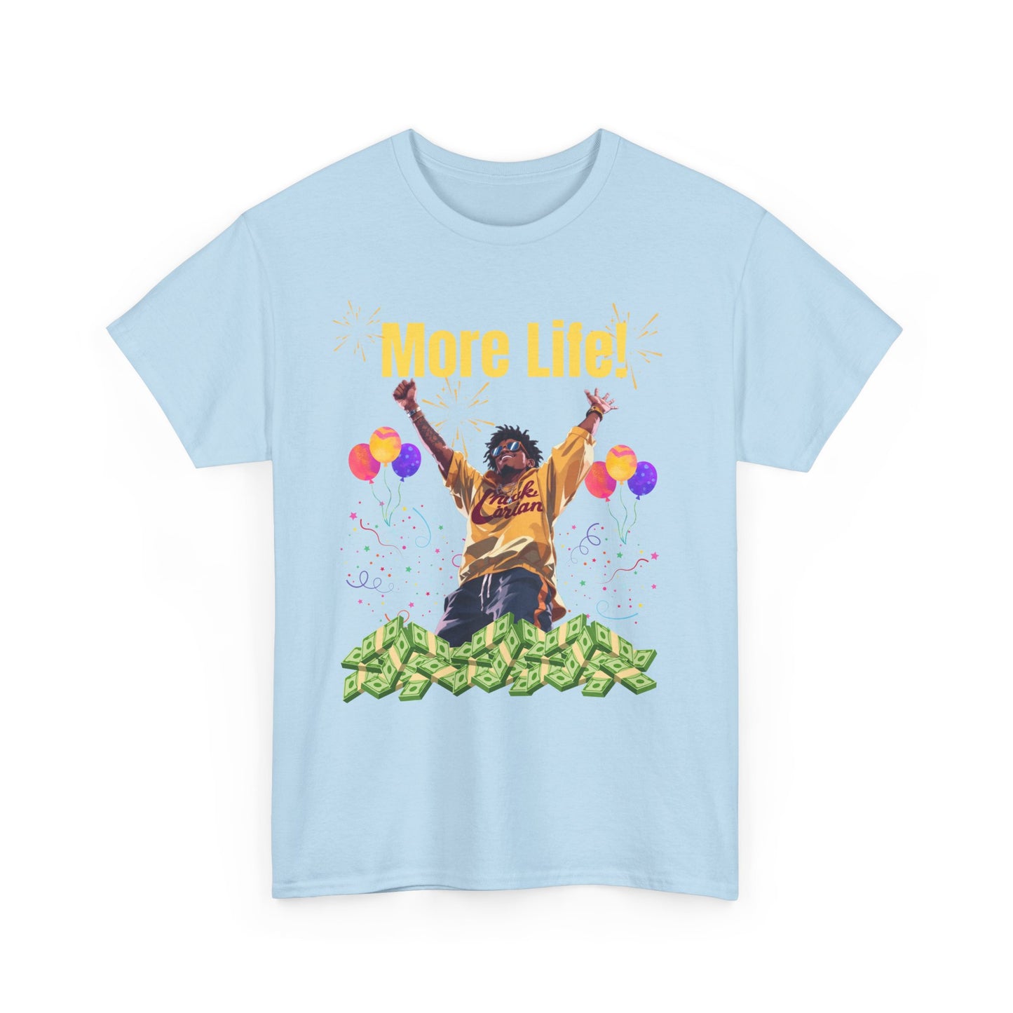 More Life Unisex Heavy Cotton Tee - Celebrate Success and Joyful Occasions