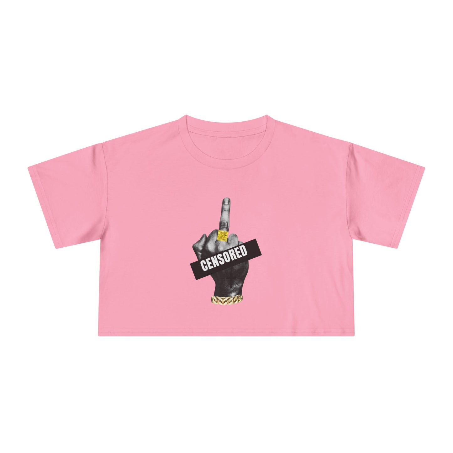 Women's Censored Graphic Crop Tee -