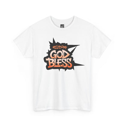 God Bless Graphic Tee — Faith-Inspired Urban Streetwear T-Shirt
