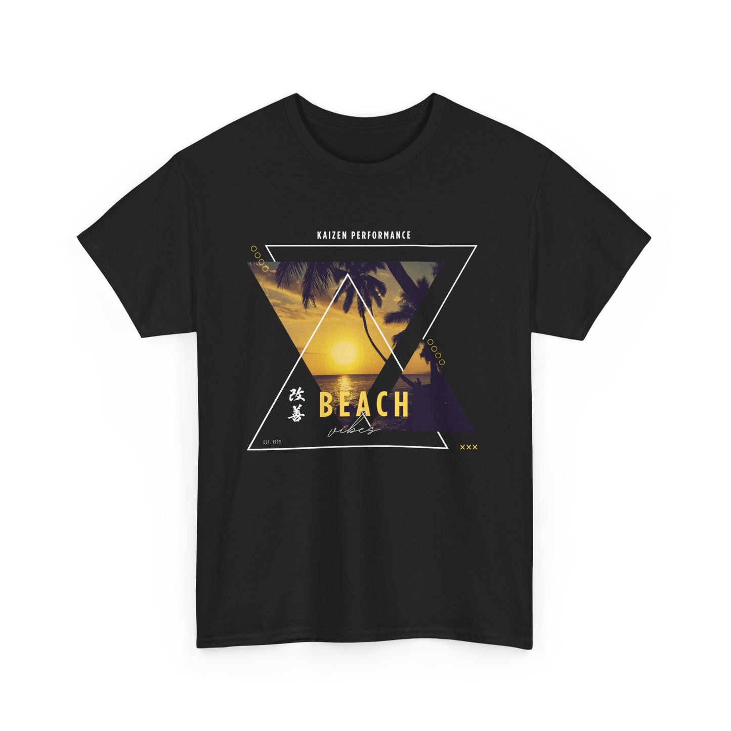 Sunset Beach Vibes Unisex Heavy Cotton Tee