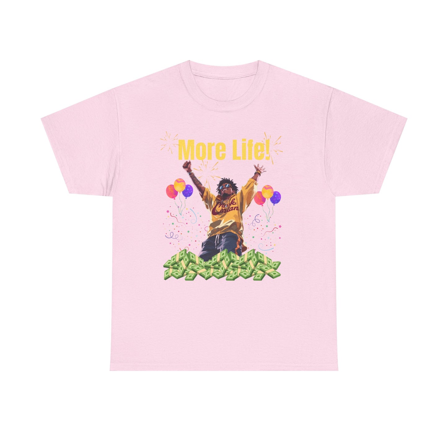 More Life Unisex Heavy Cotton Tee - Celebrate Success and Joyful Occasions
