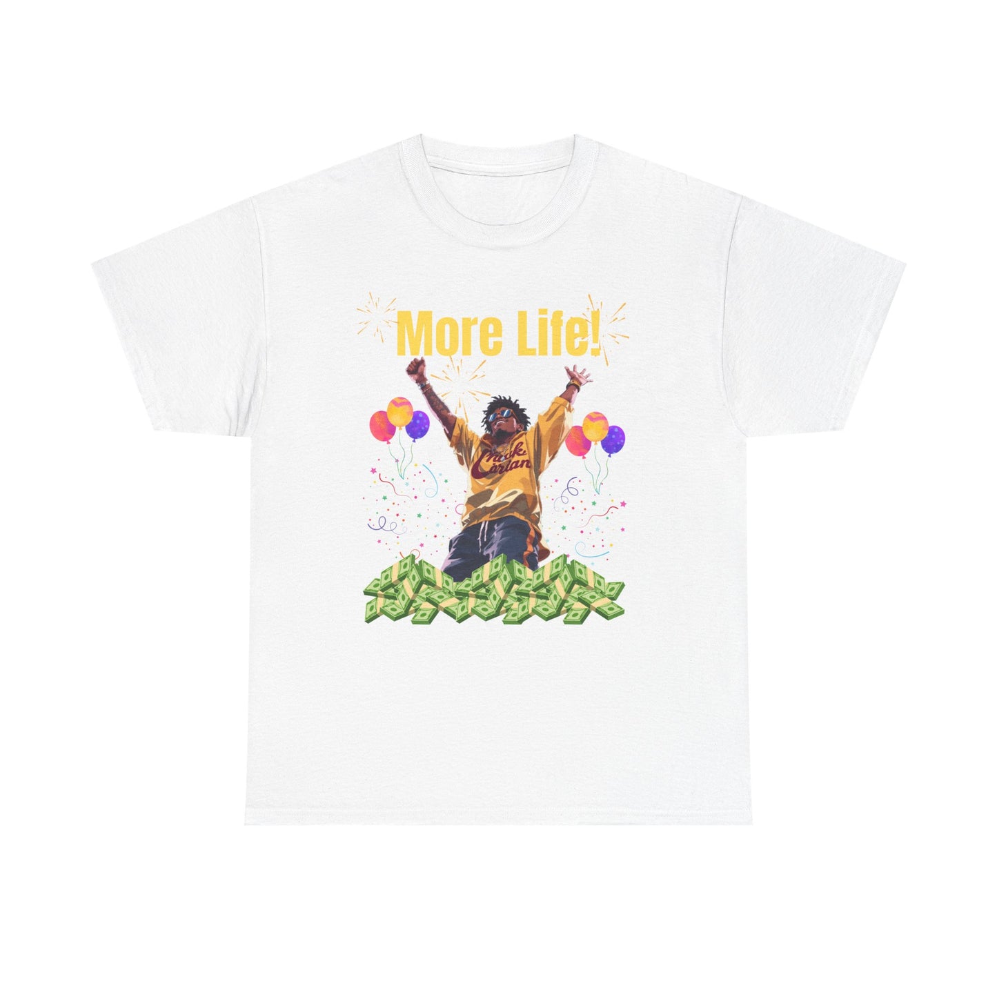 More Life Unisex Heavy Cotton Tee - Celebrate Success and Joyful Occasions