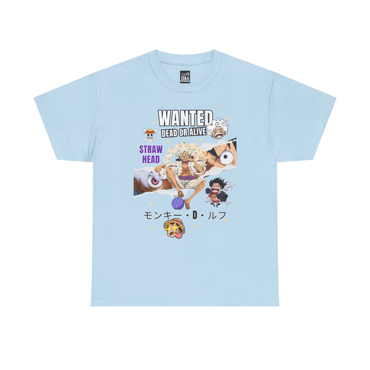 Straw Hat Wanted Poster Tee — Anime Pirate Crew Graphic T-Shirt