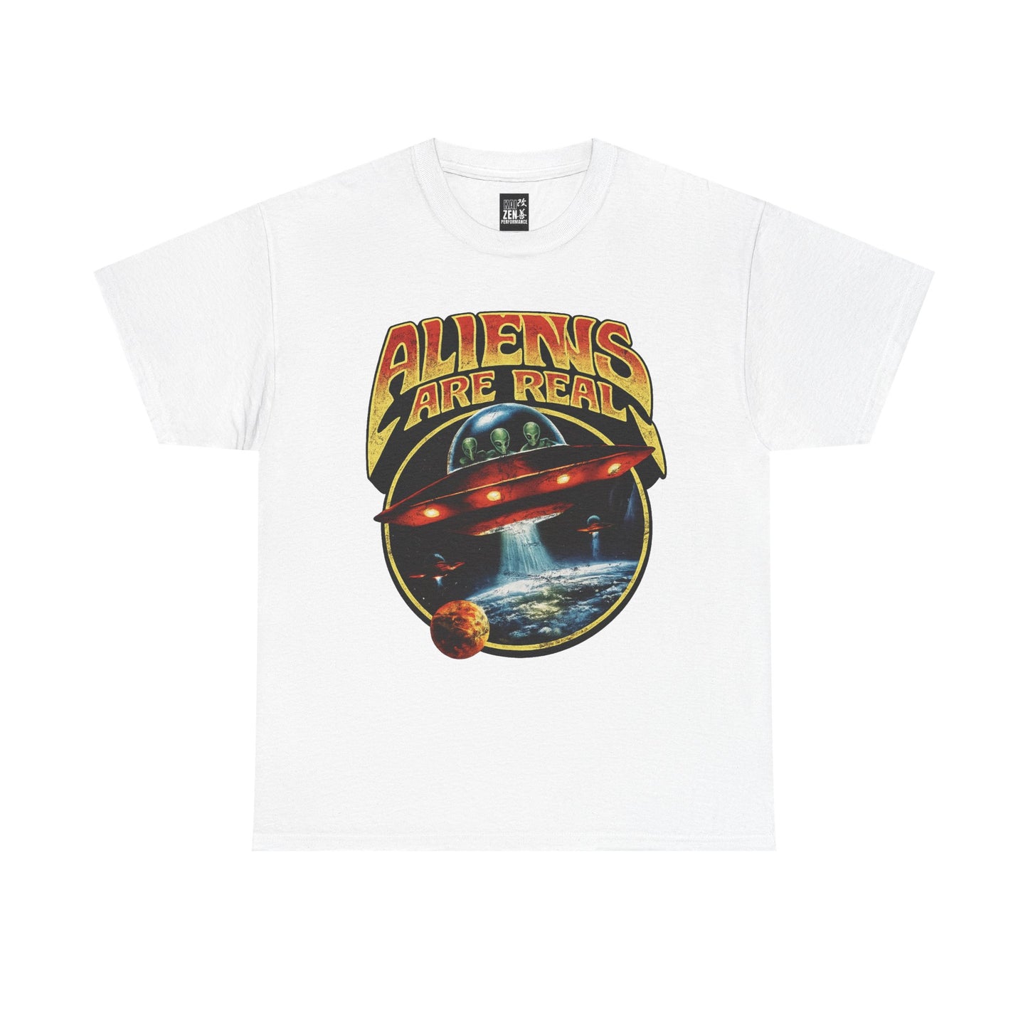 Aliens Are Real Graphic Tee — Vintage UFO Space T‑Shirt