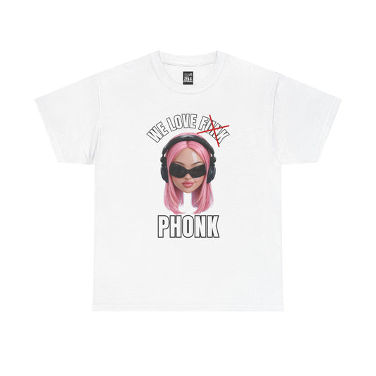 we love phonk graphic tee