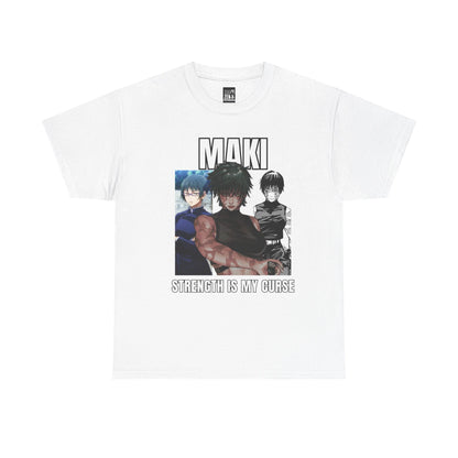 Maki Zenin "Strength Is My Curse" JJK Anime T‑Shirt