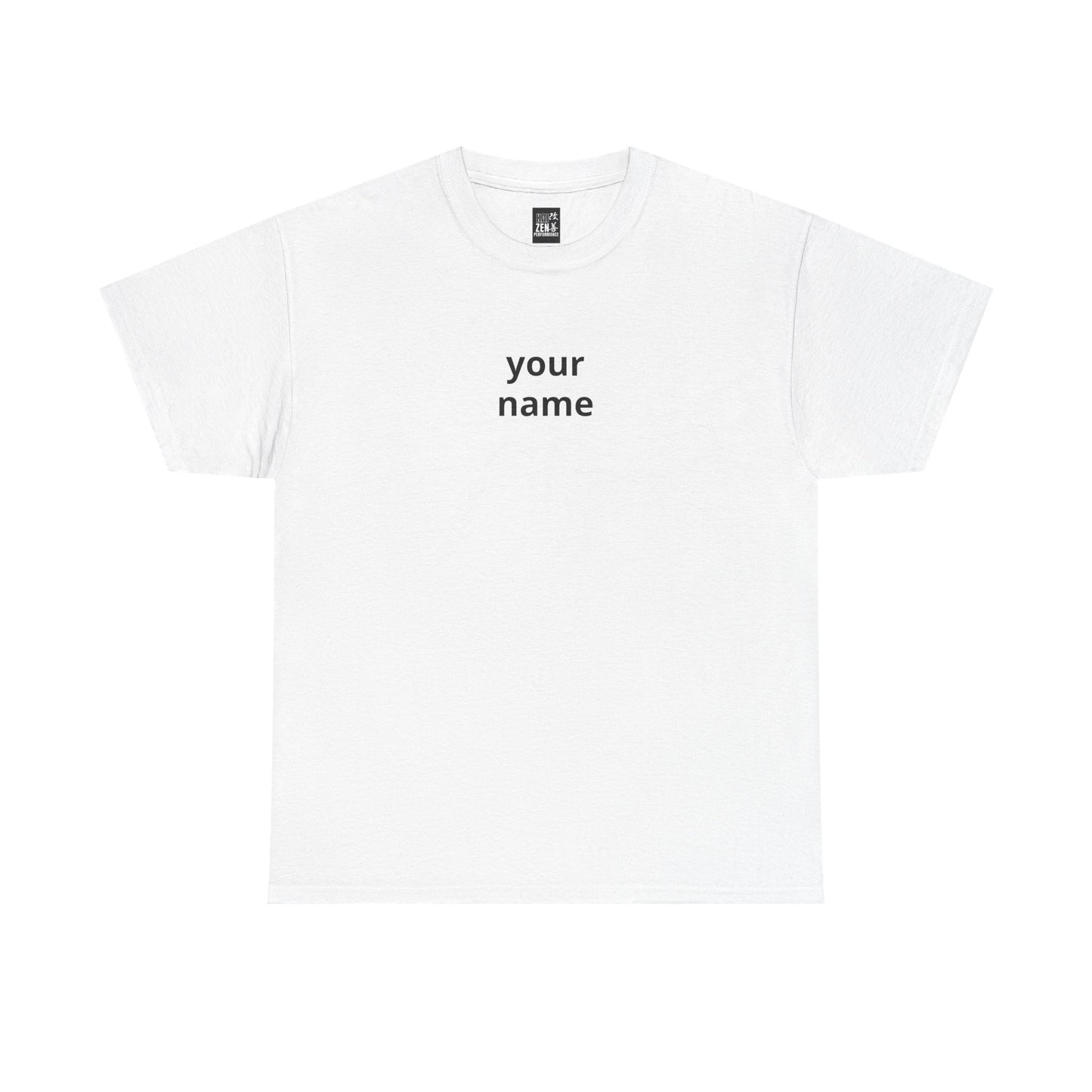 More Life Tee — "YOUR NAME" Personalized White Graphic T-Shirt