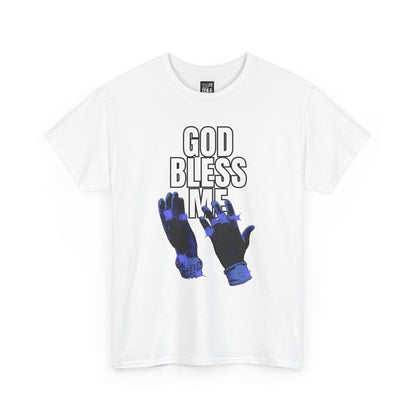 God Bless Me T-Shirt — Religious Graphic Tee with Praying Hands