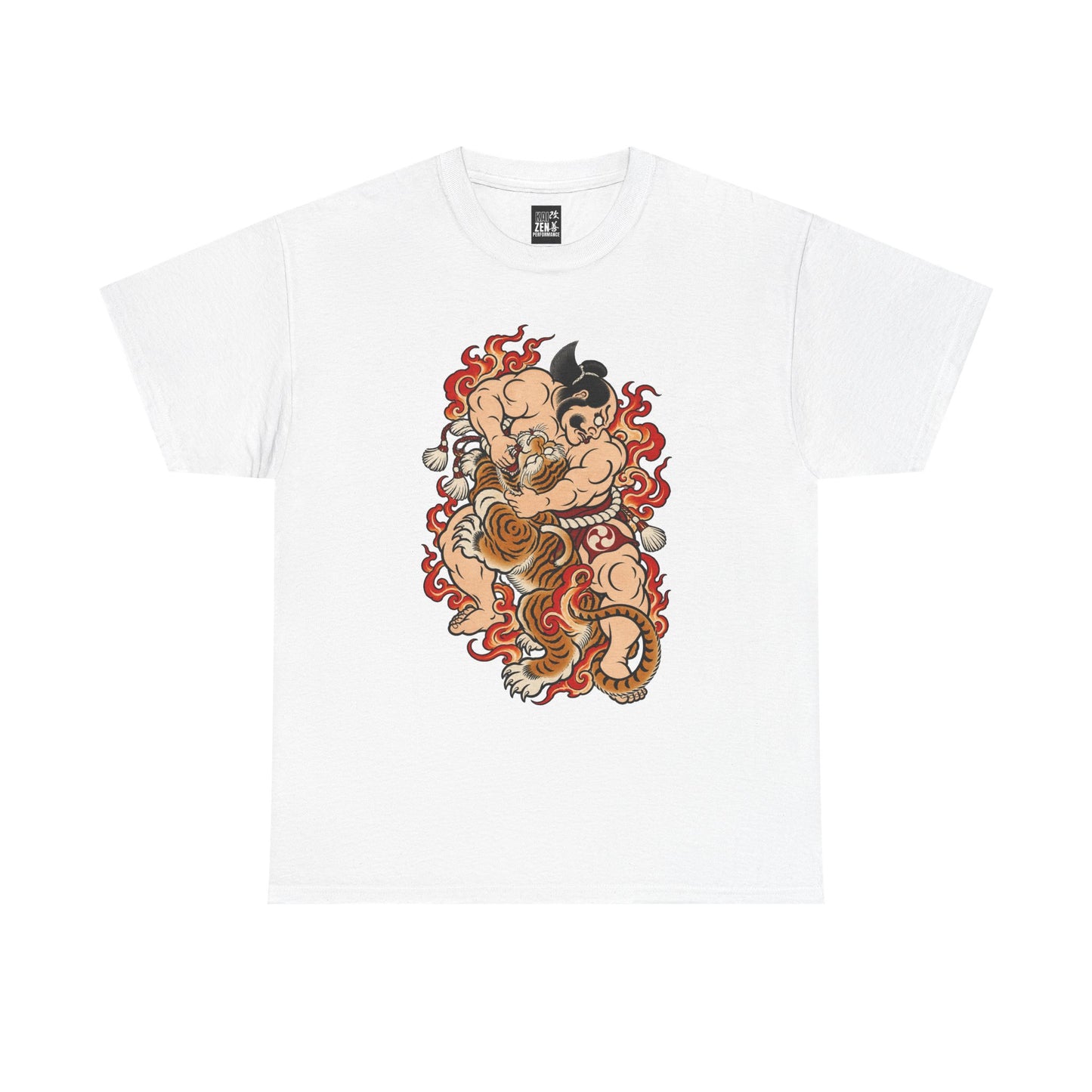 Japanese Tiger Demon Sumo Wrestler Graphic Tee