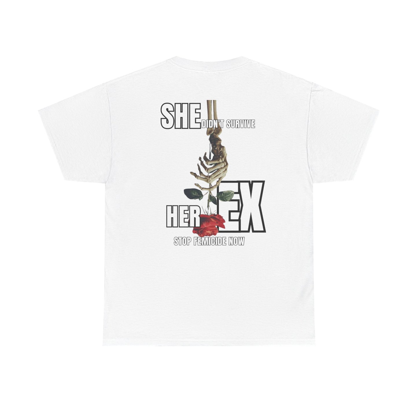 T-Shirt — "She Left Her Ex" Floral Graphic Tee