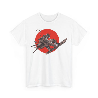 Japanese Samurai Skateboarding Unisex Heavy Cotton Tee