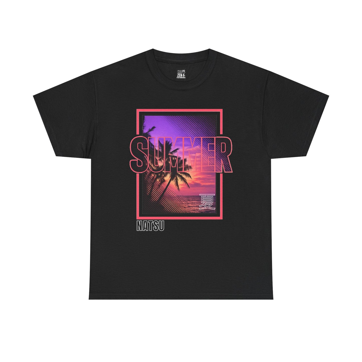 Summer Sunset Tee — Retro Palm Beach Graphic T‑Shirt