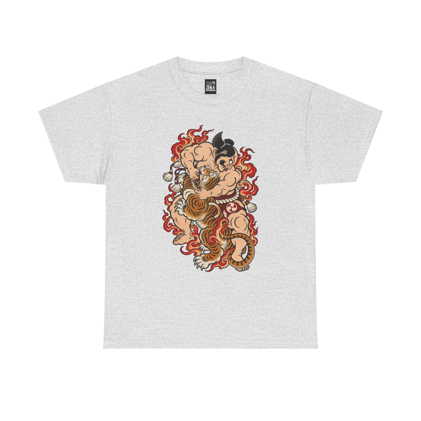 Japanese Tiger Demon Sumo Wrestler Graphic Tee